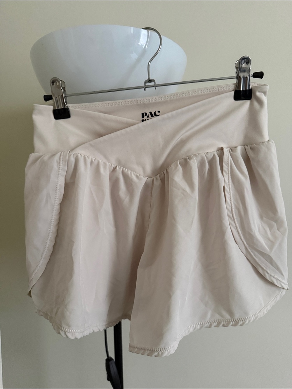 PacSun Cream Crossover Waist Skort